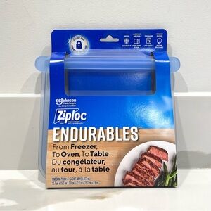 🟣2/$20 NEW Ziploc Endurables Medium Reusable Silicone Pouch
